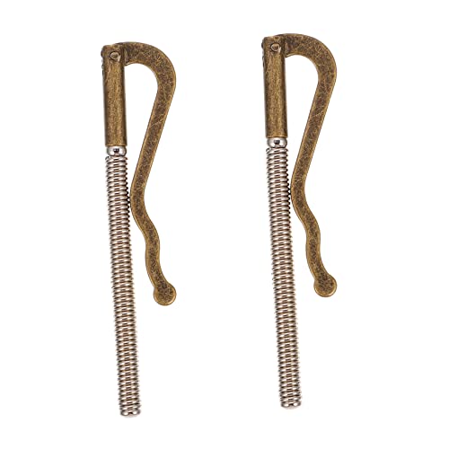 WRITWAA Herren-geldbörse Aus Metall Mit Feder Geldklammer Kreditkartenhalter Scheckhalter Federklammern 80 Mm Kupfer von WRITWAA