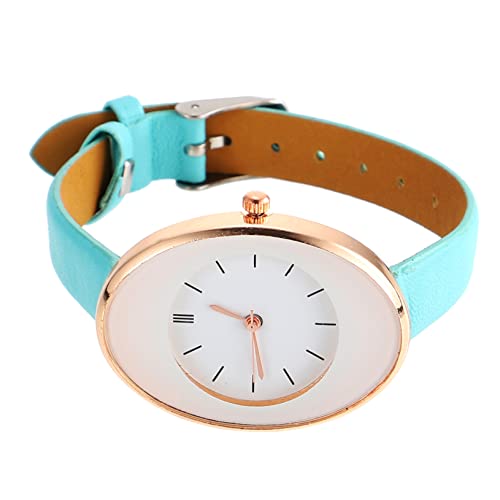 WRITWAA 2stücke Damen Armbanduhr Mit Lederarmband Modische Quarzuhr Geeignet Für Alltag Und Besondere Anlässe Leicht Langlebig Und Stilvoll Für Modebewusste Frauen von WRITWAA