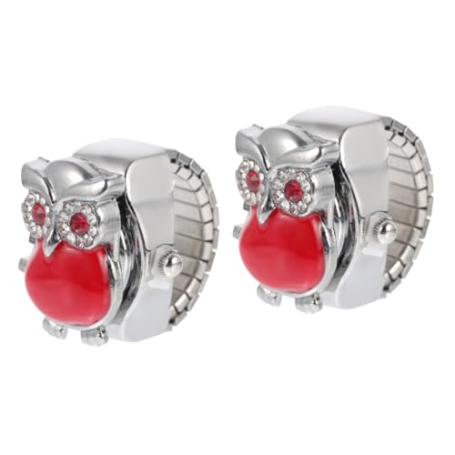 WRITWAA 2stücke Retro Watch Für Finger Kreative Dekorative Uhr Mit Präzisem Quarzwerk Und Glänzendem Design Für Damen Und Herren Als Modisches Accessoire Und von WRITWAA