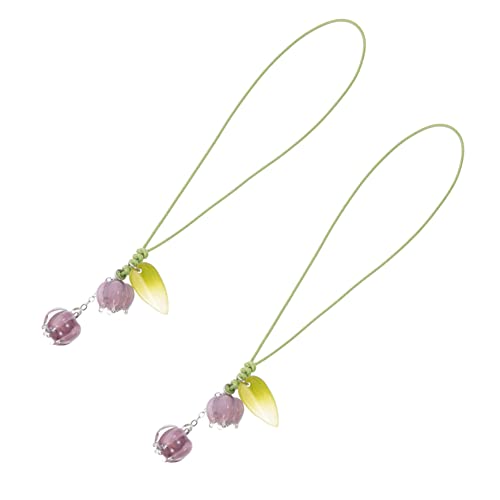 WRITWAA 2St Schlüsselanhänger-Handyband süße Handyanhänger Handyarmband mit Perlen Charme handyschutz handysicherung Schlüsselbundanhänger Smartphone-Kette Glasblumen + Wachsfaden Violett WRITWAA 2St Schlüsselanhänger-Handyband süße Handyanhänger Handyarmband mit Perlen Charme handyschutz handysicherung Schlüsselbundanhänger Smartphone-Kette Glasblumen + Wachsfaden Violett von WRITWAA
