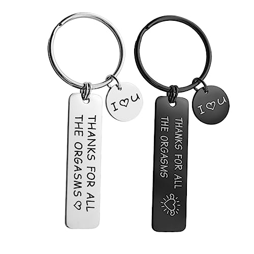 WRITWAA Schlüsselanhänger Für Paare Schlüsselpaar „Danke“ Mit Gravur Tasche Deko von WRITWAA