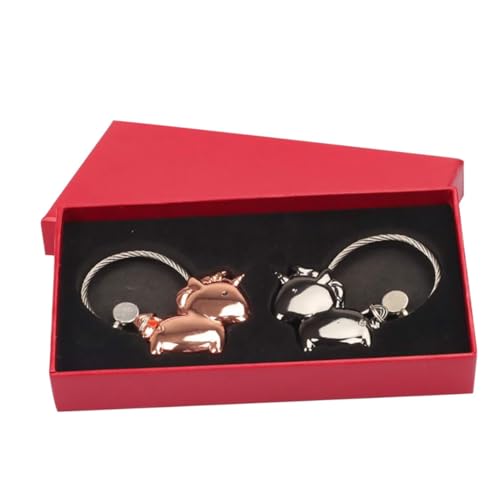 WRITWAA 2stücke Kreativer Schlüsselanhänger Für Einhorn-Design Aus Poliertem Als Für Weihnachten Für Schlüssel Oder Taschen von WRITWAA