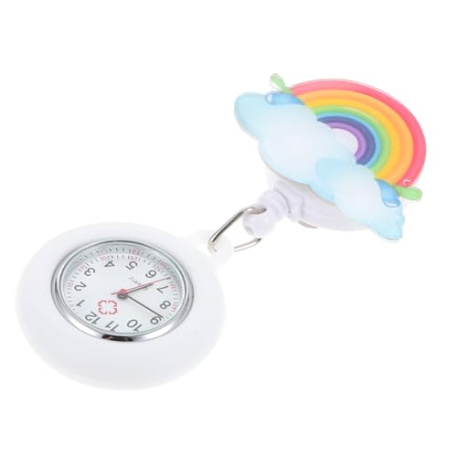 WRITWAA 2stücke Krankenschwesteruhr Einziehbar Bunte Uhr Für Damen Mit Clip Pflegeuhr Für Pflegeberufe Praktische Armbanduhr Für Alltag Für Und Ärzte von WRITWAA