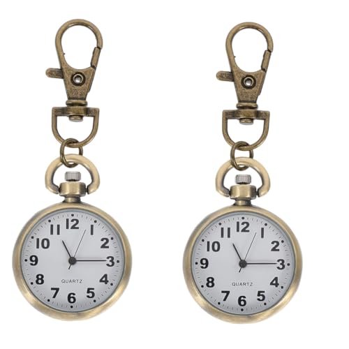 WRITWAA 2St Taschenuhr Krankenschwester Uhr Nurse Watch Anhängeruhr Digitaluhr für Frauen Ansteckuhr Arzt Schlüsselanhänger Anschauen Schwesternuhren für Damen hängende Schwesternuhr von WRITWAA