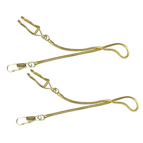 WRITWAA 2stücke Herren Taschenuhrketten Aus Metall Vintage Gürtelketten Für Taschenuhr Anzugkette Mit Taschenuhrverschluss Taschenuhrzubehör Für Kostümdekoration von WRITWAA