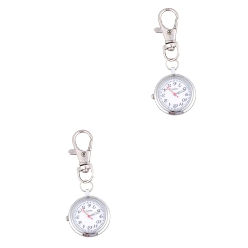 WRITWAA 2St Uhr mit Schlüsselschließe Schlüsselanhänger kinderuhren schlüsselkette Women Watches spieluhren Kinder Taschenuhr Digitaluhr Abzeichen Uhr Pflegeuhr Herrenuhren Schlüsselringe von WRITWAA