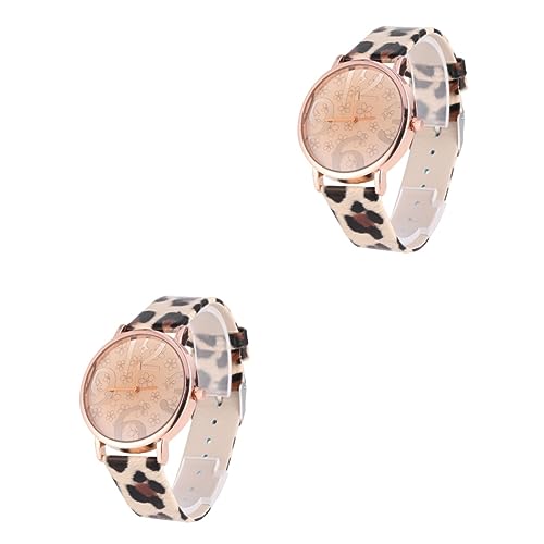 WRITWAA 2St mit PU-Lederarmband bescherung Weihnachten weinachts muttertaggeschenke muttertagsgeschebk hochstihl Frauen für Damen Damenuhren von WRITWAA