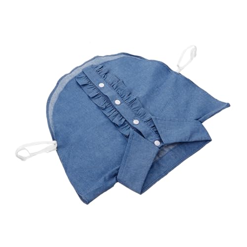 WRITWAA 2stücke Dekorativer Denim-krageneinsatz Für Damen Abnehmbarer Fake-kragen Spitz Vielseitig Kombinierbar Für Blusen Und Kleider Aus Waschbar Und Farbecht von WRITWAA