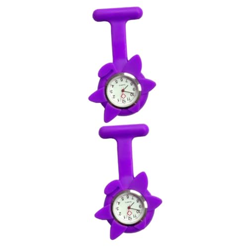 WRITWAA 2 Stück Uhren Zum Aufhängen Taschenuhr Für Ärzte Krankenschwestern Sonnenblumenform Robustes Elegantes Design von WRITWAA