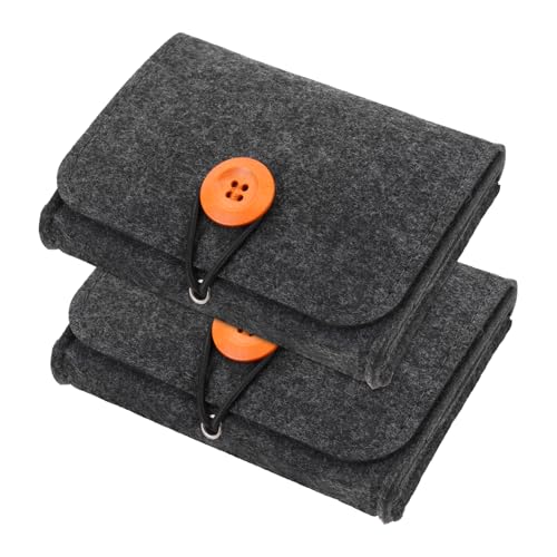 WRITWAA 2Stücke Ätherische Aufbewahrungstasche Aus Filz Tragbarer Organizer Für Ätherische Öle Für Reisen Und Zuhause Robuste Und Langlebige Hülle Für Parfümflaschen von WRITWAA