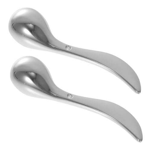 WRITWAA 2Stücke Augencreme Stäbe Massagerollen für Augenpflege Tragbare Gesichtsmaske Löffel für Makeup und Hautpflege Fördert die Durchblutung und Lindert Augenmüdigkeit von WRITWAA