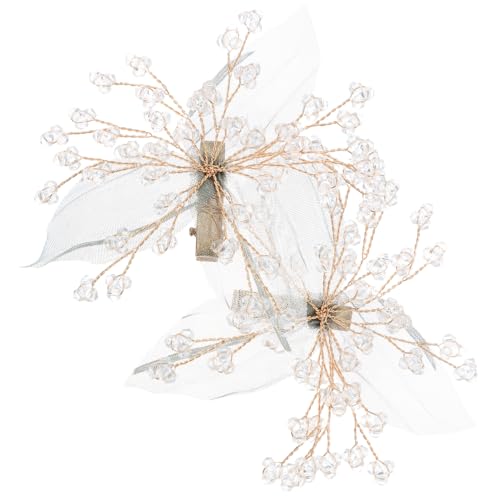WRITWAA 2stücke Haarspange Im Kristallstil Mit Grünem Blattdesign Für Damen Kopfschmuck Accessoire Haar Clip Schmuck Stil Für Frauen Hochzeit Braut Und Besondere Anlässe von WRITWAA