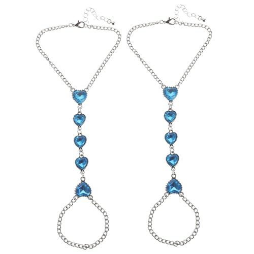 WRITWAA 2Stücke Herz Fußkette für Damen Verstellbar und Stilvoller Sommer Schmuck für Strand WRITWAA 2Stücke Herz Fußkette für Damen Verstellbar und Stilvoller Sommer Schmuck für Strand von WRITWAA