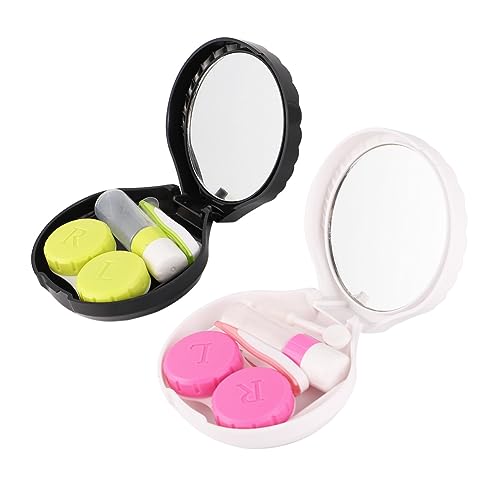 WRITWAA 2stücke Kreativ-linsenbehälter Aufbewahrungsbox Linsen-Organizer Kunststoff-Box Für Reisen Und Outdoor-aktivitäten von WRITWAA