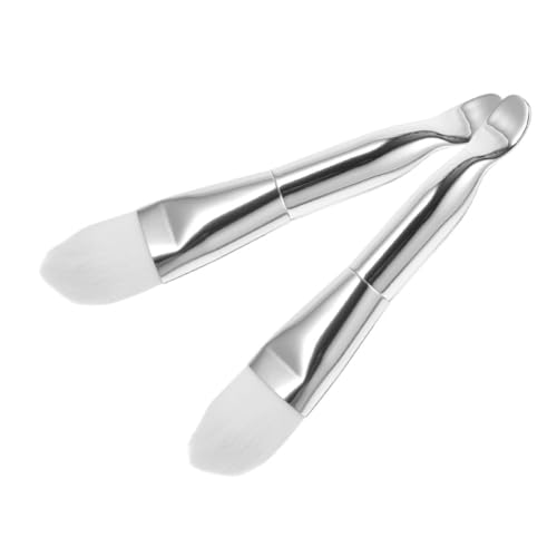 WRITWAA 2stücke Tonmasken-applikator Mit Doppelseitigem Design Weichen Borsten An Einem Ende Für Geschmeidiges Auftragen Löffel-ende Für Einfaches Verteilen Gesichtsmaskenpinsel Für von WRITWAA