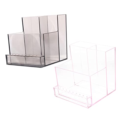 WRITWAA 2Stücke Nail Drill Bit Holder Organizer Professional Manicure Tool Storage Box For Nail Art Easy Access And Cleaning For Home Salon Use von WRITWAA