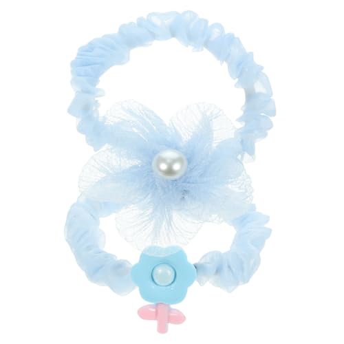 WRITWAA 2Stücke Niedliche Cartoon Haargummis Für Elastische Haarbindungen Mit Schleifen Design Für Feste Und Partys Strapazierfähige Haaraccessoires Garn von WRITWAA