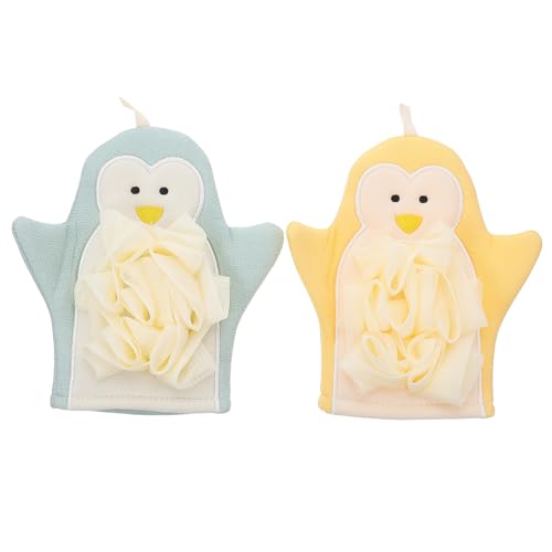 WRITWAA 2Stücke Peeling Badetücher Reichhaltig Schäumende Dusch und Körperreinigungshandschuhe Hautfreundlich Langlebig für Effektive Massage und Sanftes Peeling von WRITWAA