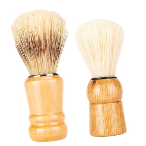 WRITWAA Rasierpinsel Holzgriff 2 Stücke für Herren Bartbürste Rasierzubehör für für Bartpflege und Schaumherstellung WRITWAA Rasierpinsel Holzgriff 2 Stücke für Herren Bartbürste Rasierzubehör für für Bartpflege und Schaumherstellung von WRITWAA