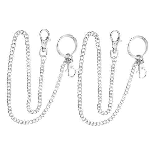 WRITWAA 2Stücke Robuste Metall Geldbörsenkette mit Karabiner für Jeans Gürtel Schlüssel Style Accessoire für Täglichen Gebrauch WRITWAA 2Stücke Robuste Metall Geldbörsenkette mit Karabiner für Jeans Gürtel Schlüssel Style Accessoire für Täglichen Gebrauch von WRITWAA