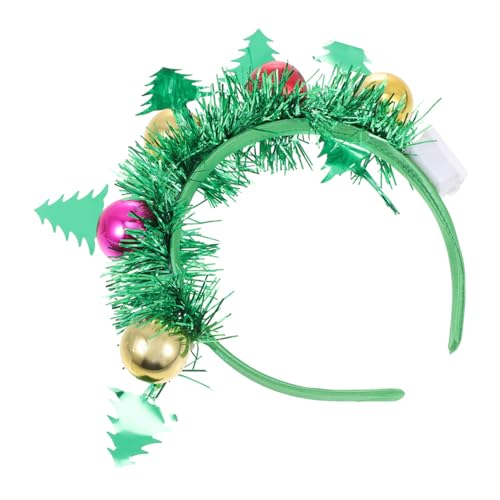 WRITWAA 2Stücke Weihnachtlicher Haarreif Baumform Mit Glitzer Für Festlicher Haarschmuck Für Weihnachtsfeiern Partys Und Karneval Haar von WRITWAA