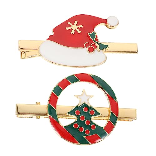 WRITWAA 2stücke Weihnachten Haar Clips Weihnachts Haarspangen Party Haarschmuck Für Mädchen Weihnachts Kopfschmuck von WRITWAA