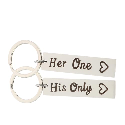 WRITWAA 2stücke Schlüsselanhänger Für Kreative Schlüsselringe Für Langlebig Und Glänzend Valentinstag Oder Jahrestag von WRITWAA