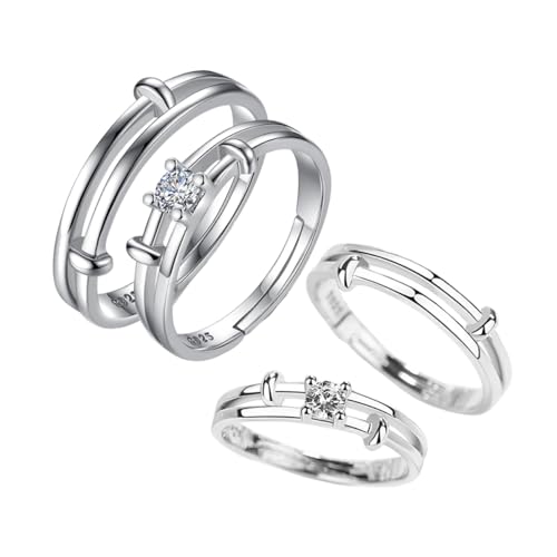 WRITWAA 2er Set Paar Ringe Für Damen Und Herren Elegante Schlichte Finger Ringe Aus Perfekt Als Partner Schmuck Oder Für Besondere Anlässe Index Finger Schmuck WRITWAA 2er Set Paar Ringe Für Damen Und Herren Elegante Schlichte Finger Ringe Aus Perfekt Als Partner Schmuck Oder Für Besondere Anlässe Index Finger Schmuck von WRITWAA