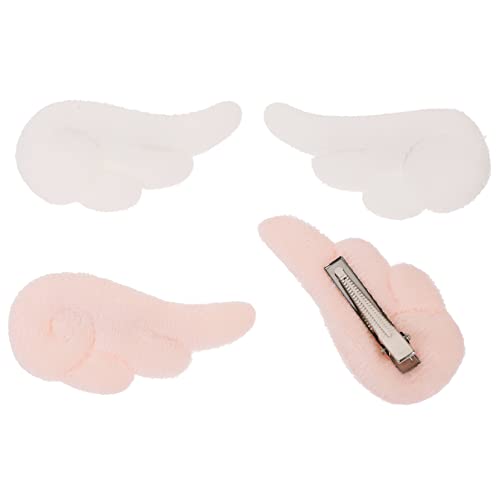 WRITWAA 2paare Flügel Haarnadeln Plüsch Haarspangen Dekorative Frauen Haar Clips Party Kopfbedeckung Mädchen Haarschmuck von WRITWAA