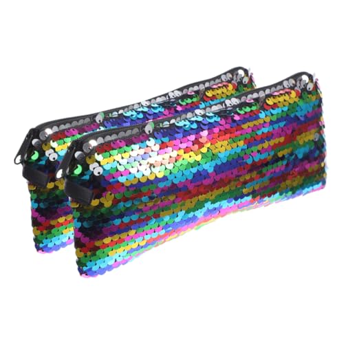 WRITWAA Make-up-Tasche Mit Pailletten Damen Lippenstift-Organizer Kompakte Kulturtasche von WRITWAA