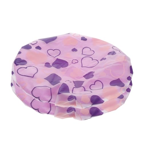 WRITWAA Neuartige Wiederverwendbare Duschhaube in Herzform Weiche Bequeme Haartrocknungshaube Haarwaschhaube Für Frauen Und Mädchen Für Die Heimreise von WRITWAA