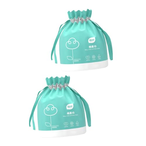 WRITWAA 2rollen Einweg-gesichtstücher Gesichtsreinigungstuch Baumwolle Make-up-entferner-tücher Kosmetiktücher Für Und Abschminken von WRITWAA