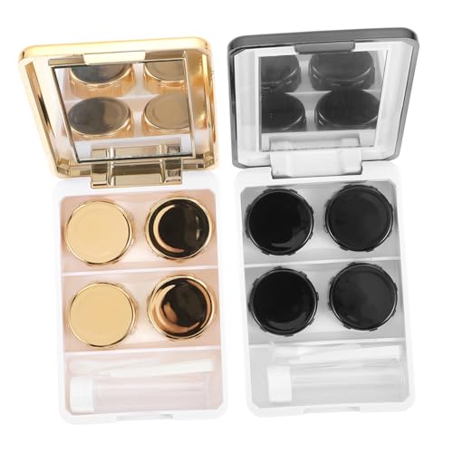 WRITWAA 2sätze Kontaktlinsenbehälter Tragbar Leichte Kosmetiklinsenbox Aufbewahrungsbox Für Linsen Kontaktlinsenbox Für Reisen Linsenetui Für Frauen von WRITWAA