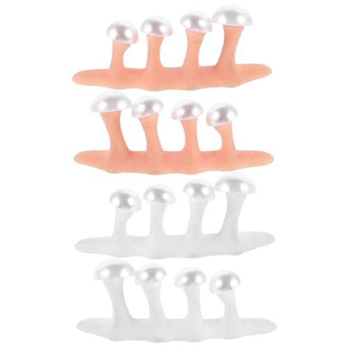 WRITWAA 2sätze Silikon-zehenspreizer Pediküre Und Nailart Wiederverwendbare Fußpflege-tools Als Zehen Und Fingertrenner Für Damen Und Herren von WRITWAA