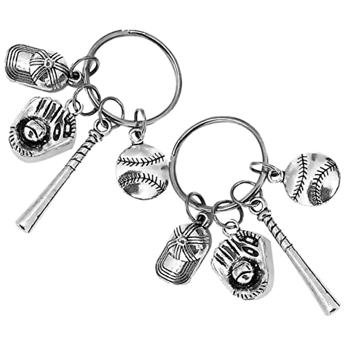 WRITWAA 2stücke Baseball-schlüsselanhänger Zum Aufhängen Dekorative Schlüsselketten Für Rucksäcke Und Taschen Sport-schlüsselanhänger Für Jungen Und Damen von WRITWAA