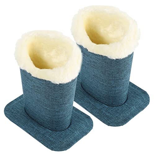 WRITWAA 2st Brillenhalter Aus Stoff Gefütterter Brillenhalter Desktop-stifthalter Brillenetui Tischständer Plüsch-brillenständer Plüsch-brillensockel Beschichtung Schreibtisch Fräulein von WRITWAA