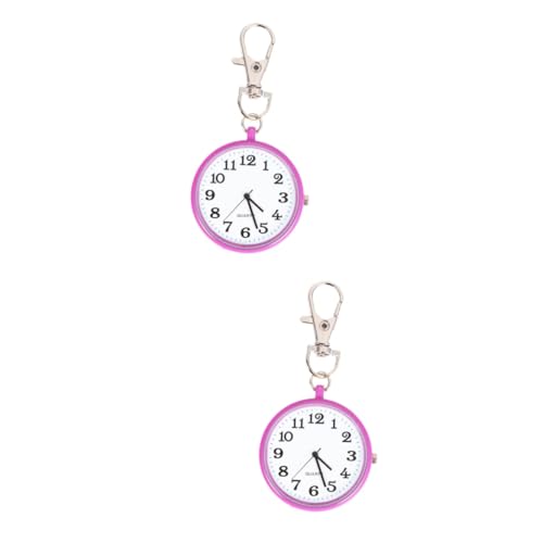 WRITWAA 2st Hängende Uhr Armbanduhren Ansteckuhr Tragbare Uhr Herrenuhr Taschenschlüsselkette Uhrenanhänger Herren-digitaluhr Handuhr Für Herren Kettenanhänger Taschenuhr Für Kinder von WRITWAA