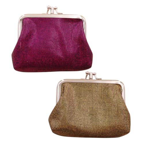 WRITWAA 2stücke Damen Geldbörse Eleganter Tragbarer Kleingeldbeutel Für Münzen Schlüssel Und Lippenstift Kompakte Und Praktische Lösung Für Frauen Für Unterwegs von WRITWAA