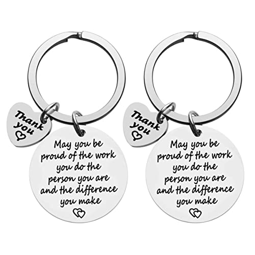 WRITWAA 2stücke Schlüsselanhänger Für Ruhestand Für Kollegen Und Mitarbeiter OPP Verpackt Für Abschied Und Einstand Langlebig Und Rostfrei von WRITWAA
