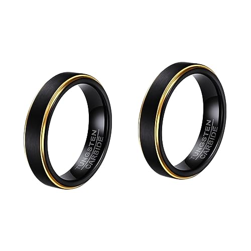 WRITWAA 2St Ring aus Wolframstahl männerring rings for men Jewelry collection handgefertigte Ringe Herren deko Anruf Männer klingeln Ringschmuck Wolfram Stahl schmücken Zubehör Liebhaber von WRITWAA