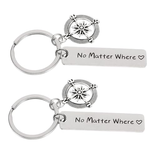 WRITWAA 2st Schlüsselanhänger Gehender Schlüsselanhänger Nachricht Schlüsselanhänger Lustige Teenager-schlüsselanhänger Nautischer Schlüsselanhänger Fürs Auto Reisegeschenk von WRITWAA