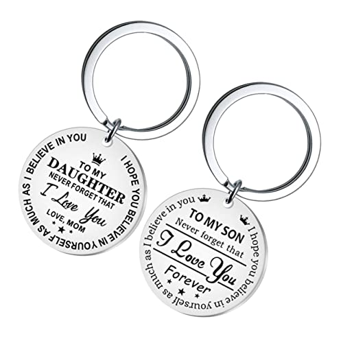 WRITWAA Schlüsselanhänger Aus Edelstahl Mit Buchstaben-Design Abschluss-schlüsselset Zum Geburtstag Kreativer Schlüsselhalter Für Männer Und Frauen von WRITWAA