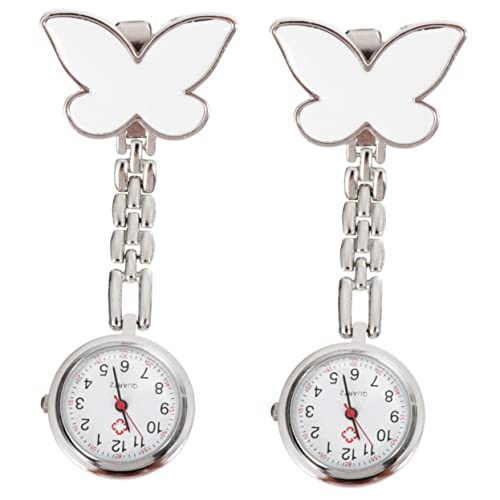 WRITWAA 2st Schwesterntisch Tasche Betrachten Broschenuhren Für Krankenschwestern Hängende Uhr Ansteckuhr Arzt Beobachten Modeuhren Für Damen Frauen Uhren Frauen Schauen Zu von WRITWAA