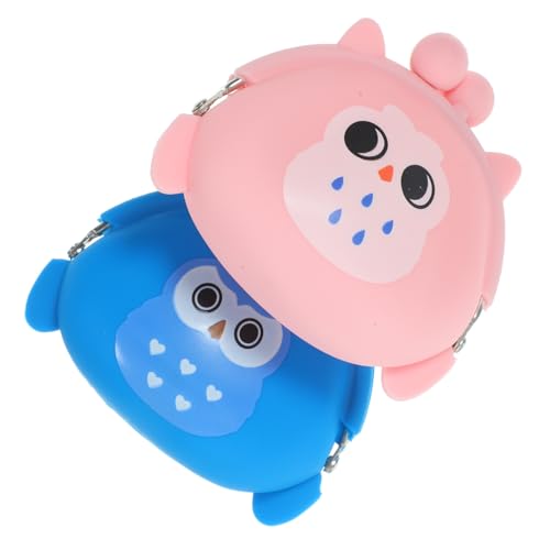 WRITWAA 2st Silikon-Kupplung Hasen-geldbörse Für Kleinkinder Süße Geldbörse Für Münzen Aufbewahrungstaschen Mit Reißverschluss Münzfach Mit Reißverschluss Designer Geldbörse Kieselgel von WRITWAA