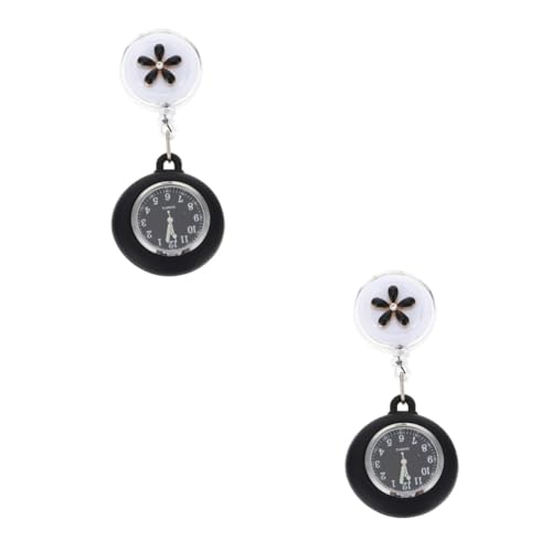 WRITWAA 2st Taschenuhr Männer Geburtstagsgeschenke Für Mädchen Hängende Fob Herrenuhr Mädchengeburtstag Pflegeuhren Für Krankenschwestern Karabiner Uhr Hängende Uhr Zinklegierung von WRITWAA