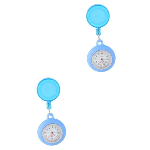 WRITWAA 2st Taschenuhr Zum Aufhängen Pflegeuhr Abzeichenrolle Lanyard-Uhr Brosche Ansehen Anhängeruhren Frauen Uhren Herrenuhren Taschenuhr Für Damen Lanyards Für Frauen Herren-digitaluhr von WRITWAA