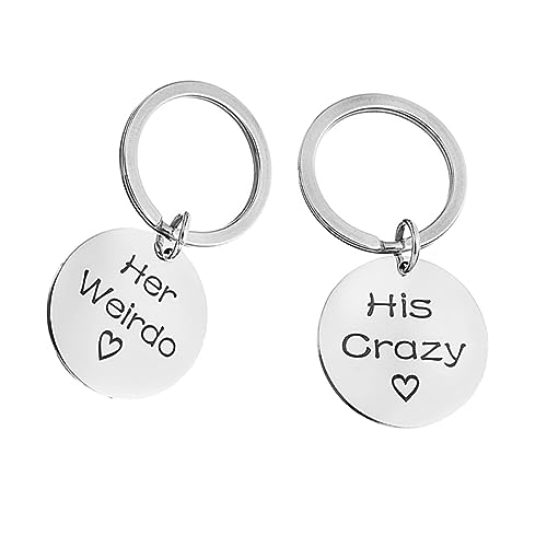 WRITWAA für Paare Einzigartige Schlüsselanhänger 2 Stück Schlüsselanhänger Aus Edelstahl Süß Praktisch Zum Valentinstag WRITWAA für Paare Einzigartige Schlüsselanhänger 2 Stück Schlüsselanhänger Aus Edelstahl Süß Praktisch Zum Valentinstag von WRITWAA