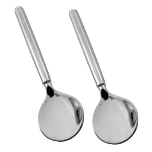 WRITWAA 2stücke Augencreme-sticks Aus Metall Kosmetikspatel Make-up-spatel Gesichtslöffel Mini-löffel Für Creme Hautpflege-werkzeuge Schönheitslöffel Kosmetikspatel Für von WRITWAA