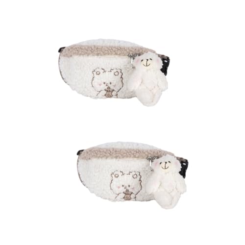 WRITWAA 2stücke Bärmuster Bauchtasche Damen Leichte Und Praktische Gürteltasche Mit Stilvollem Design Für Handy Geldbörse Schlüssel Und Essentials Für Unterwegs von WRITWAA