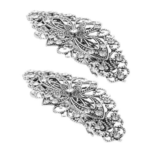 WRITWAA 2stücke Blume Haar Clips Mit Strass Retro Seiten Clips Für Damen Haar Zubehör von WRITWAA